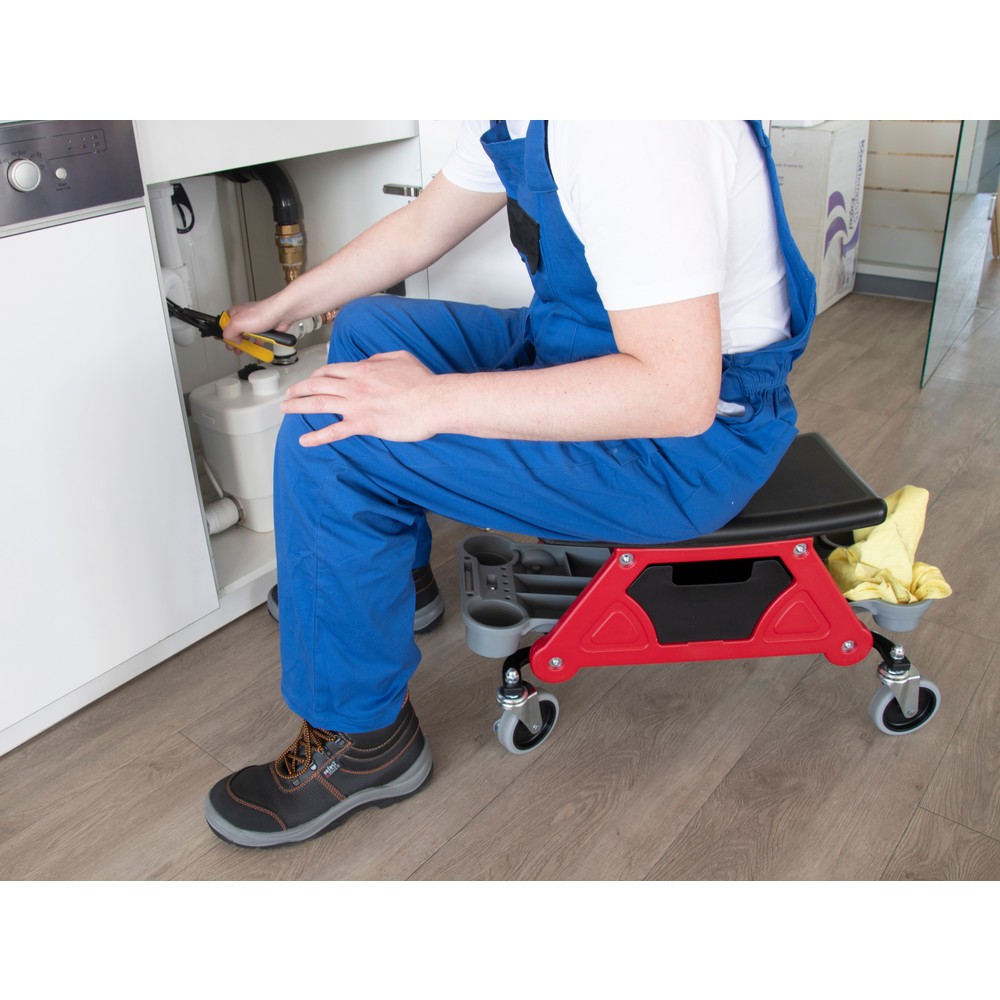 Produktabbildung Nr. 9: HEMMDAL Montage-Rollhocker, TK 135 kg, inkl. Schublade