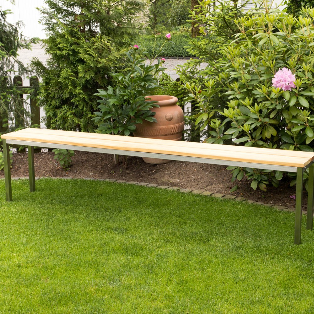 Produktabbildung Nr. 2: HEMMDAL Parkbank, 4-beinig, 2 Sitzleisten, Länge 1.000 mm
