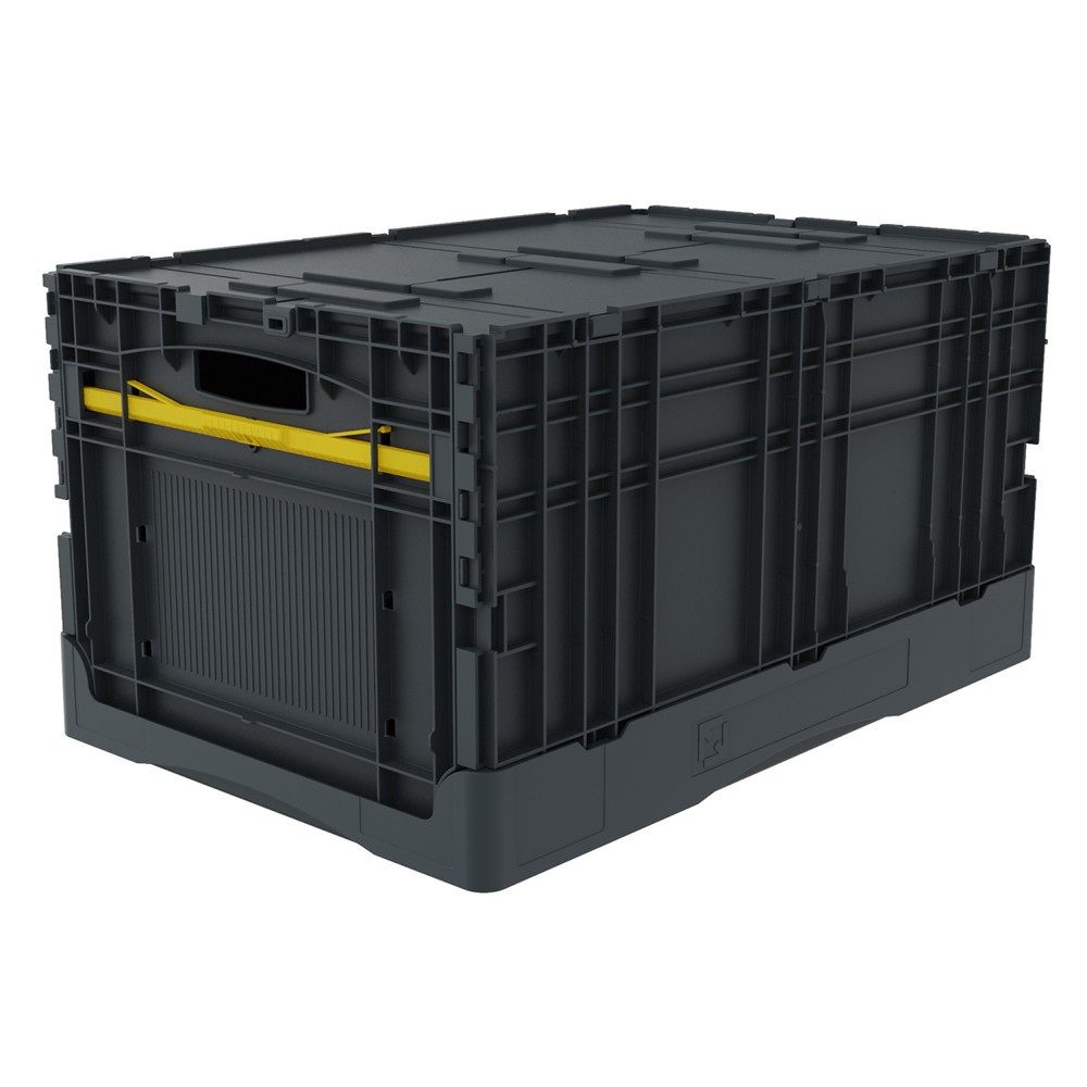 Produktabbildung: Profi Klappbox 60x40 cm – Mehrweg-Transportbox zum Einklappen – 63 Liter