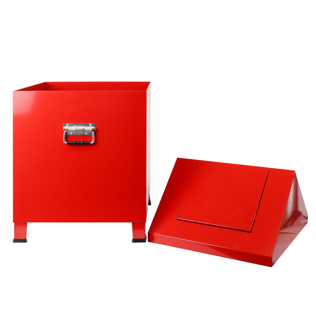 HEMMDAL Putzwollkasten, HxBxT 680 x 400 x 400 mm, feuerrot Produktabbildung Nr. 7: HEMMDAL Putzwollkasten, HxBxT 680 x 400 x 400 mm, feuerrot