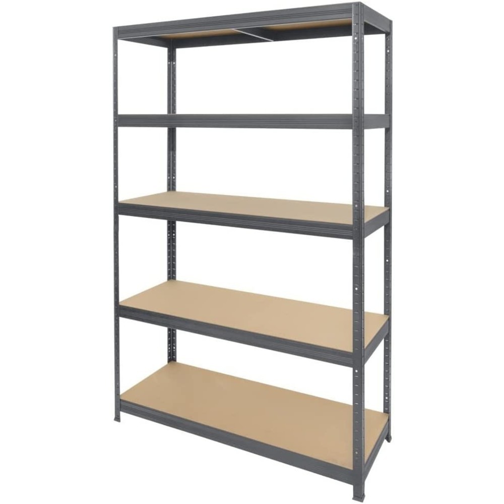 N° de l'image du produit 3 : HEMMDAL Rayonnage pour charges lourdes Type M, gris graphite – 180 x 120 x 45 cm – jusqu'à 1 000 kg