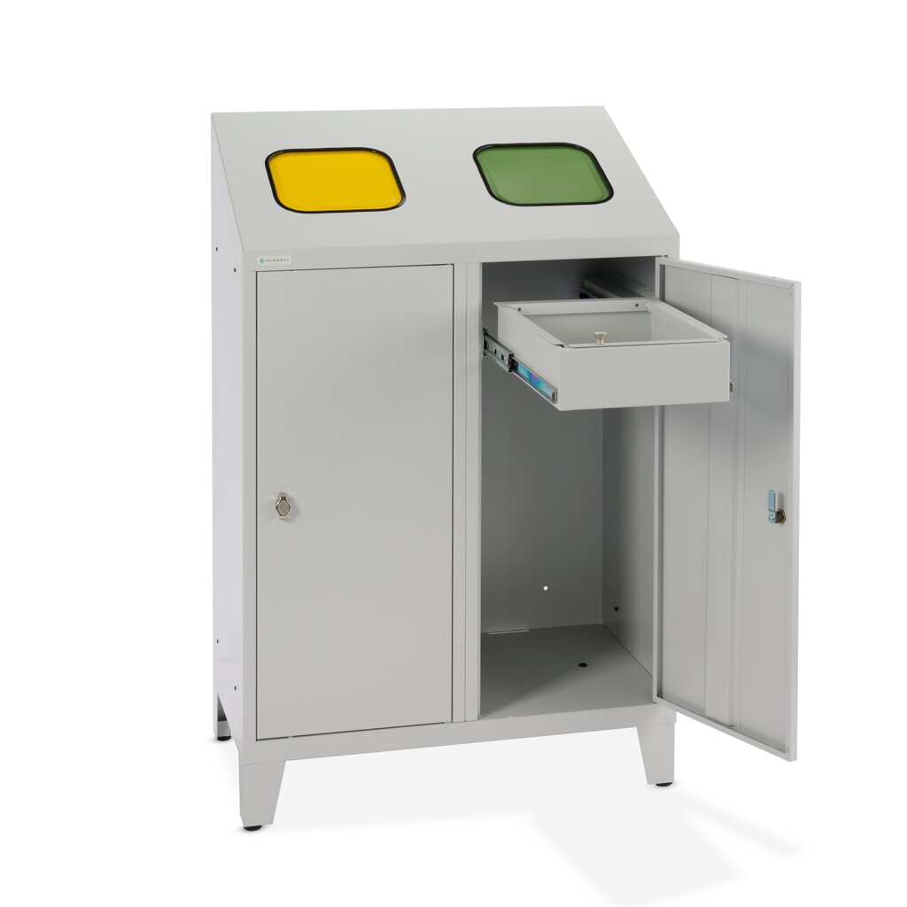 HEMMDAL Recycling-Abfallsammler Duo, mit 2 Beutelhalterungen, je 120 Liter Produktabbildung Nr. 9: HEMMDAL Recycling-Abfallsammler Duo, mit 2 Beutelhalterungen, je 120 Liter