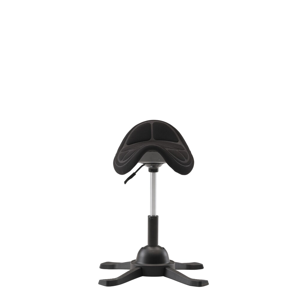 Produktabbildung Nr. 3: HEMMDAL Satteldrehhocker, Polstersitz, Sitzhöhe 480-660 mm, Bodengleiter