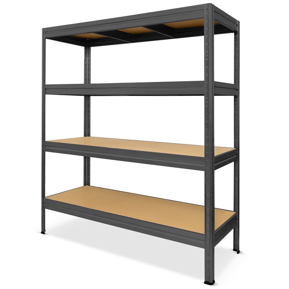 Produktabbildung: HEMMDAL Schwerlastregal Typ XL, anthrazit – 180 x 180 x 60 cm – bis 2000 kg