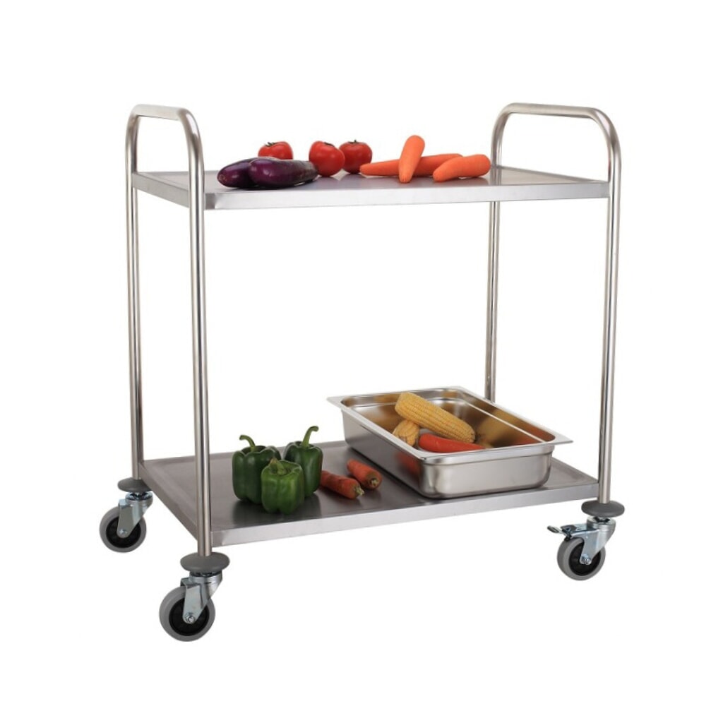 Produktabbildung Nr. 8: Servierwagen Edelstahl HEMMDAL, 2 Etagen