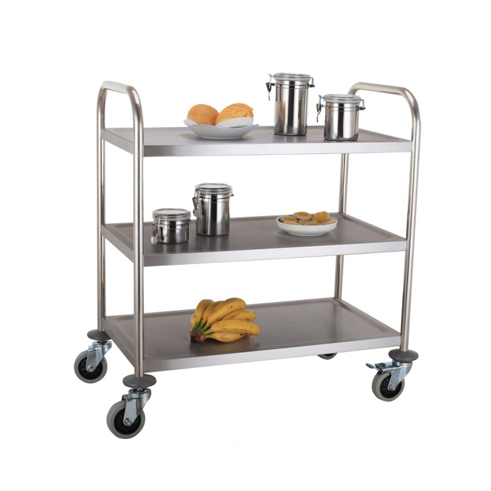 Produktabbildung Nr. 8: Servierwagen Edelstahl HEMMDAL, 3 Etagen
