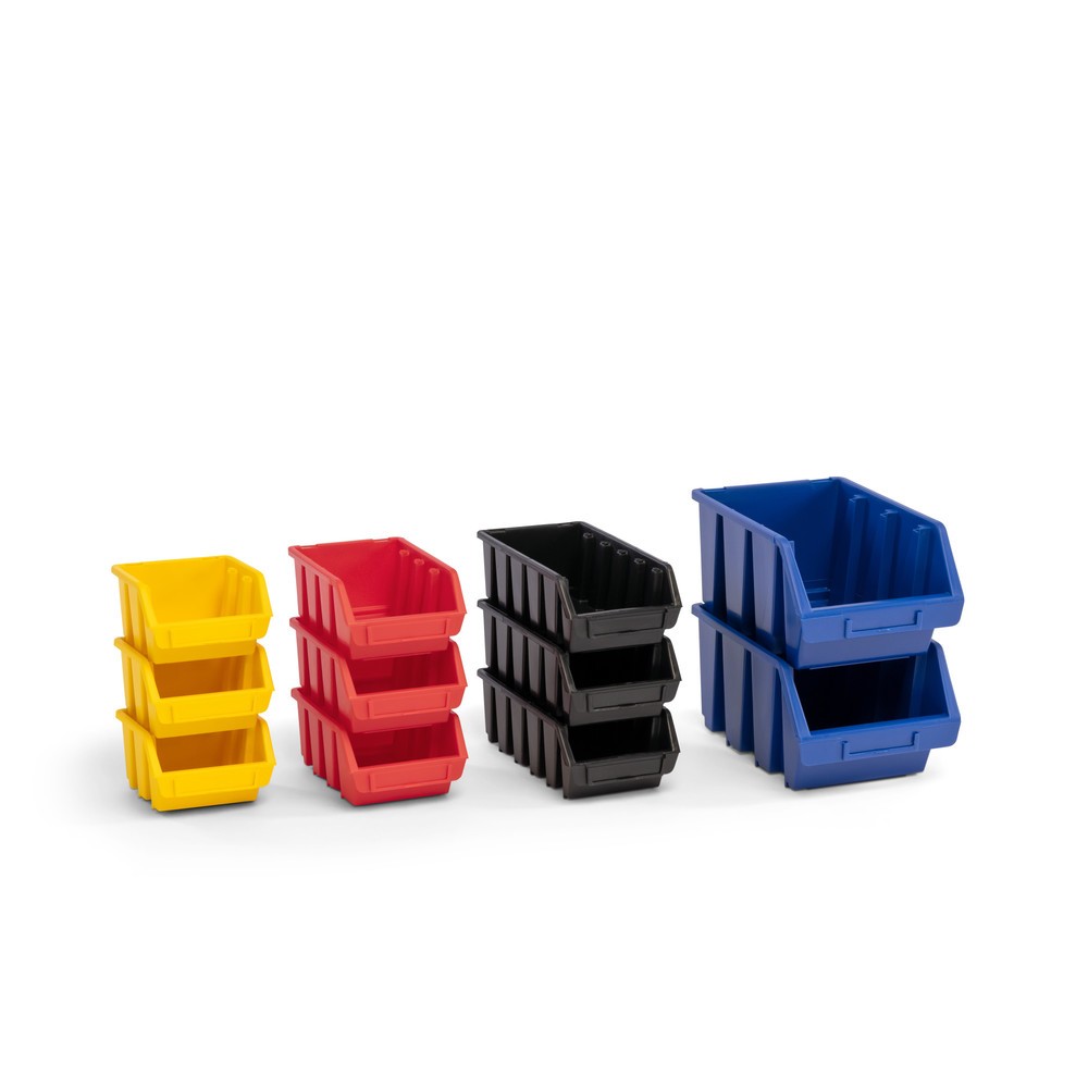 Produktabbildung Nr. 8: Restposten - Zwischenverkauf vorbehalten: HEMMDAL Sichtlagerkasten-Set S, HxBxT 75 x 116 x 112 mm, rot, 48 Stk/VE