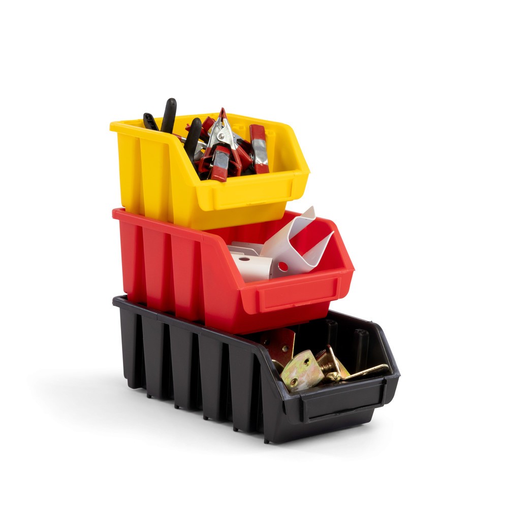 Produktabbildung Nr. 10: Restposten - Zwischenverkauf vorbehalten: HEMMDAL Sichtlagerkasten-Set S, HxBxT 75 x 116 x 112 mm, rot, 48 Stk/VE