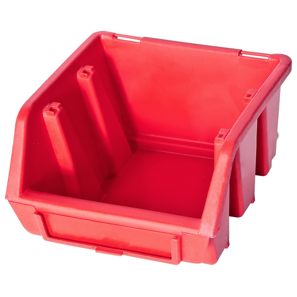 Produktabbildung Nr. 1: Restposten - Zwischenverkauf vorbehalten: HEMMDAL Sichtlagerkasten-Set S, HxBxT 75 x 116 x 112 mm, rot, 48 Stk/VE