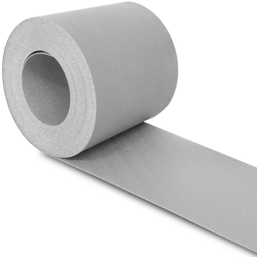 Produktabbildung: HEMMDAL Sichtschutzstreifen, hellgrau – 0,19 x 35 m – Premium / 1,1 mm stark
