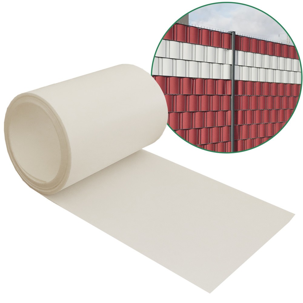 Produktabbildung Nr. 1: HEMMDAL Sichtschutzstreifen, transluzent – 2 x 2,53 m – Zaun-Designelement