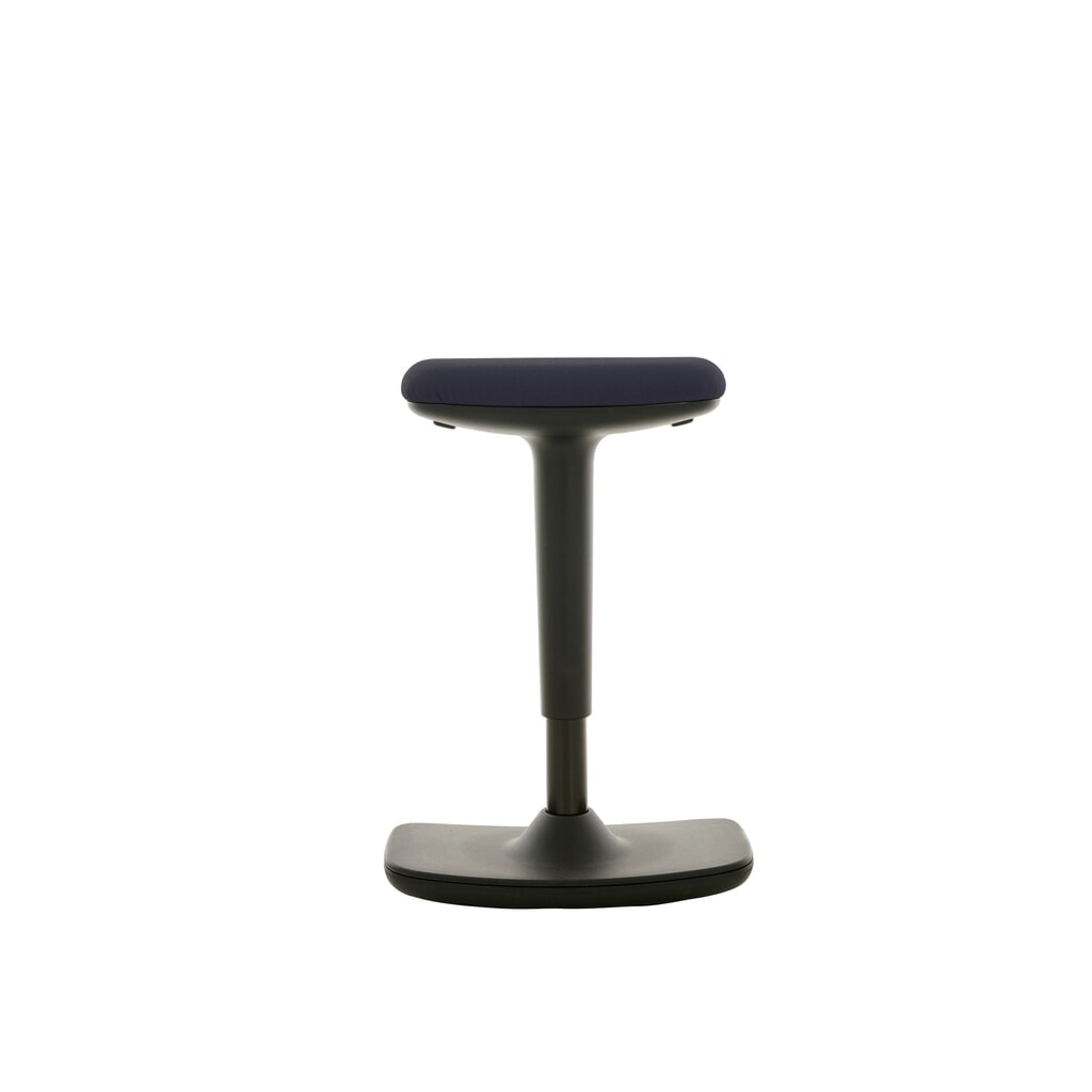 HEMMDAL Stehhocker, Kunstledersitz, Sitzhöhe 560-690 mm, Bodenwippe konvex Produktabbildung: HEMMDAL Stehhocker, Kunstledersitz, Sitzhöhe 560-690 mm, Bodenwippe konvex