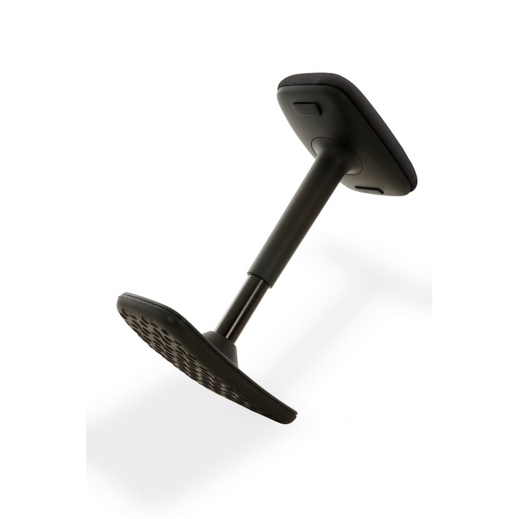 HEMMDAL Stehhocker, Kunstledersitz, Sitzhöhe 560-690 mm, Bodenwippe konvex Produktabbildung Nr. 2: HEMMDAL Stehhocker, Kunstledersitz, Sitzhöhe 560-690 mm, Bodenwippe konvex