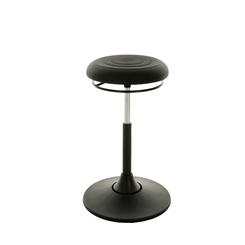 HEMMDAL Stehhocker, Kunstleder-Schwenksitz, Sitzhöhe 510-700 mm, Tellerfuß Produktabbildung: HEMMDAL Stehhocker, Kunstleder-Schwenksitz, Sitzhöhe 510-700 mm, Tellerfuß
