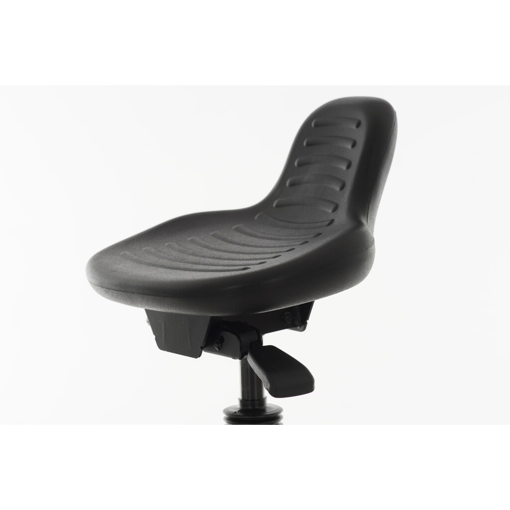 HEMMDAL Stehsitz, PU-Sitz mit Rückenstütze + Tragegriff, Sitzhöhe 580-840 mm, Bodengleiter Produktabbildung Nr. 2: HEMMDAL Stehsitz, PU-Sitz mit Rückenstütze + Tragegriff, Sitzhöhe 580-840 mm, Bodengleiter