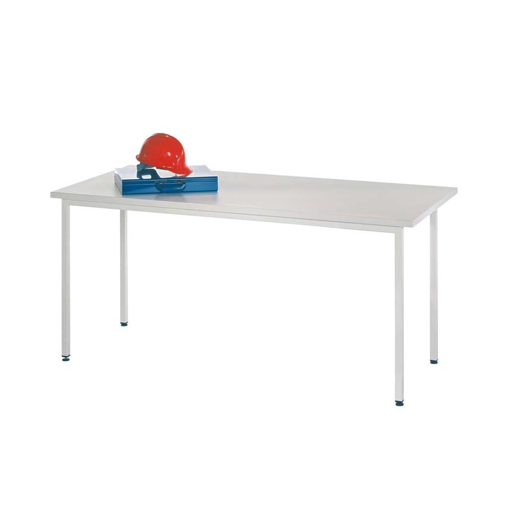 Produktabbildung: HEMMDAL Trapez Tisch, BxT 1.200 x 600 mm, lichtgrau