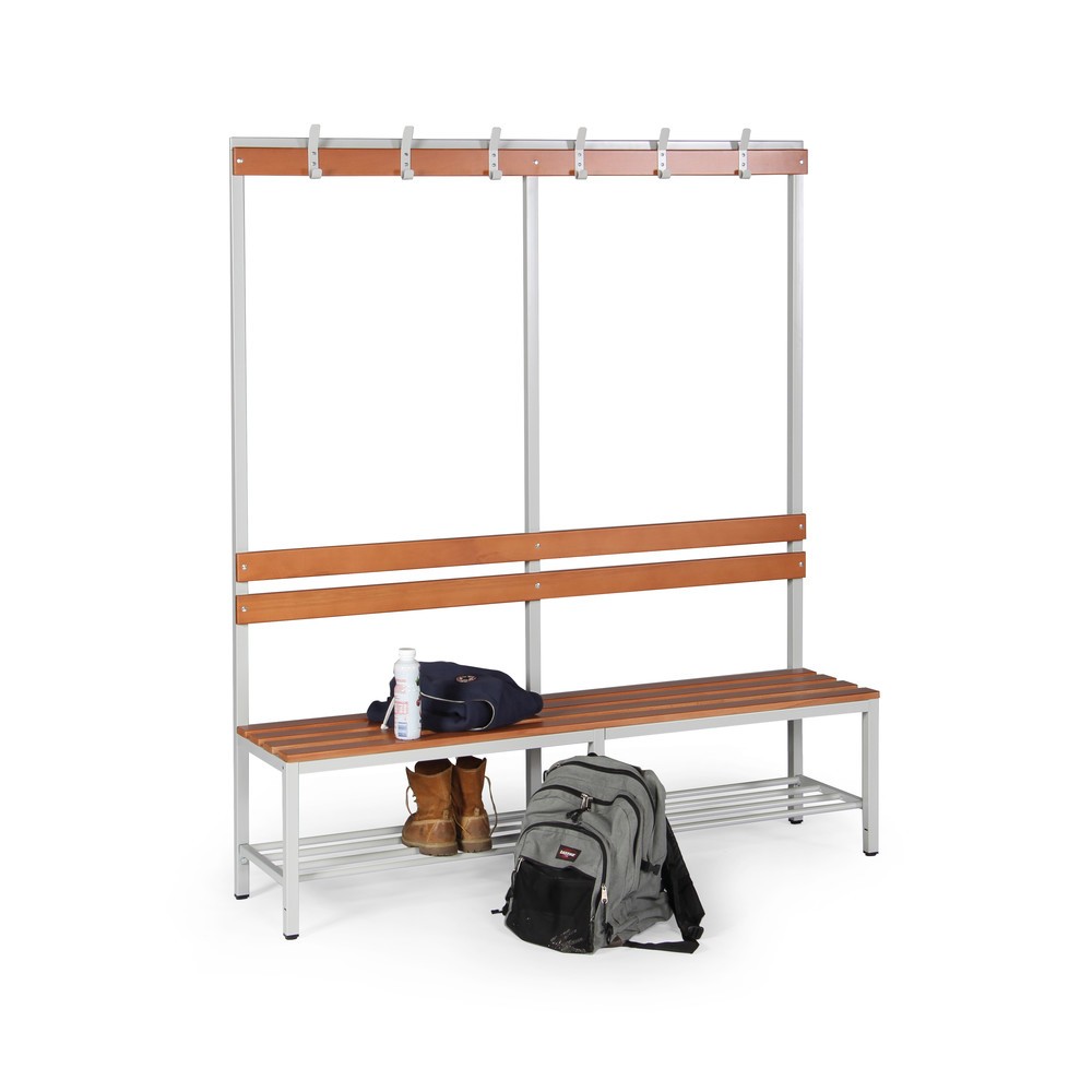 Produktabbildung Nr. 2: HEMMDAL Umkleidesitzbank, 1-seitig, Länge 1.600 mm, 6 Haken