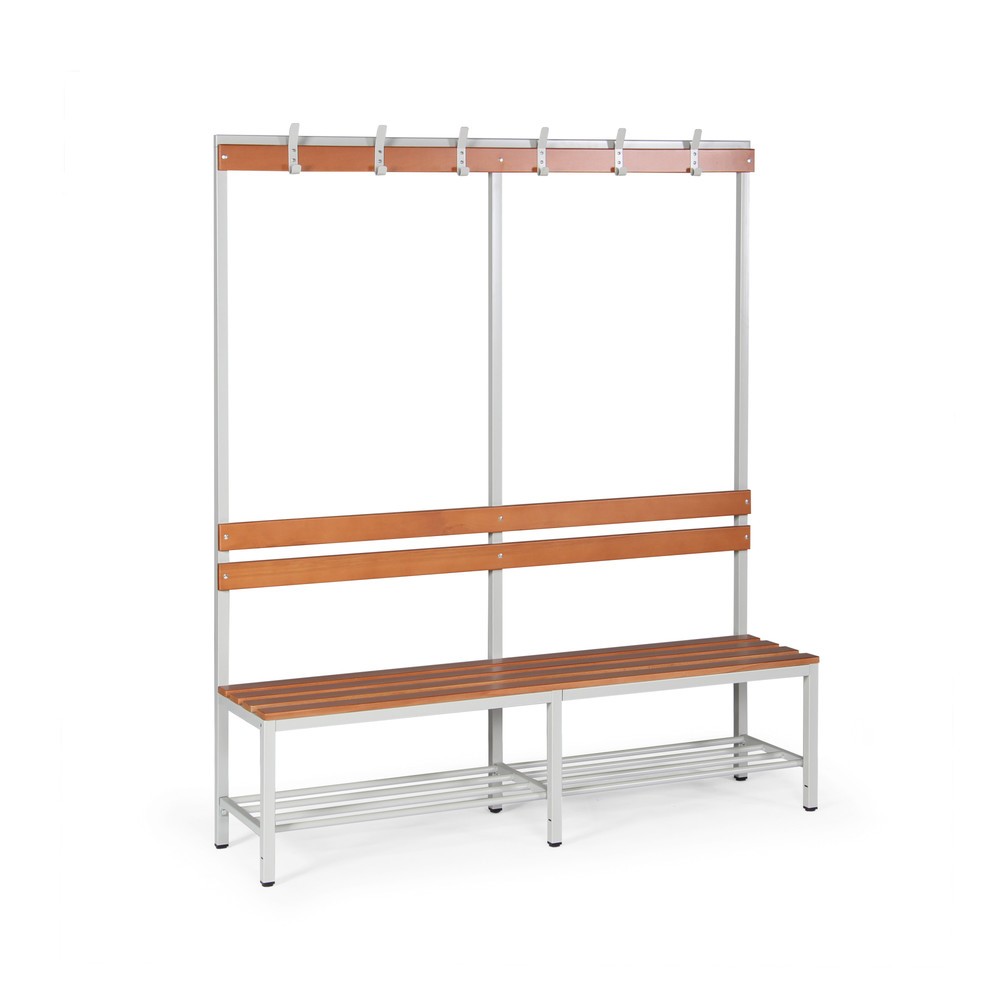 Produktabbildung Nr. 1: HEMMDAL Umkleidesitzbank, 1-seitig, Länge 1.600 mm, 6 Haken