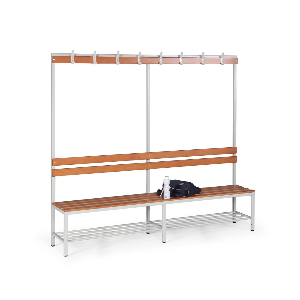 Produktabbildung Nr. 2: HEMMDAL Umkleidesitzbank, 1-seitig, Länge 2.000 mm, 8 Haken