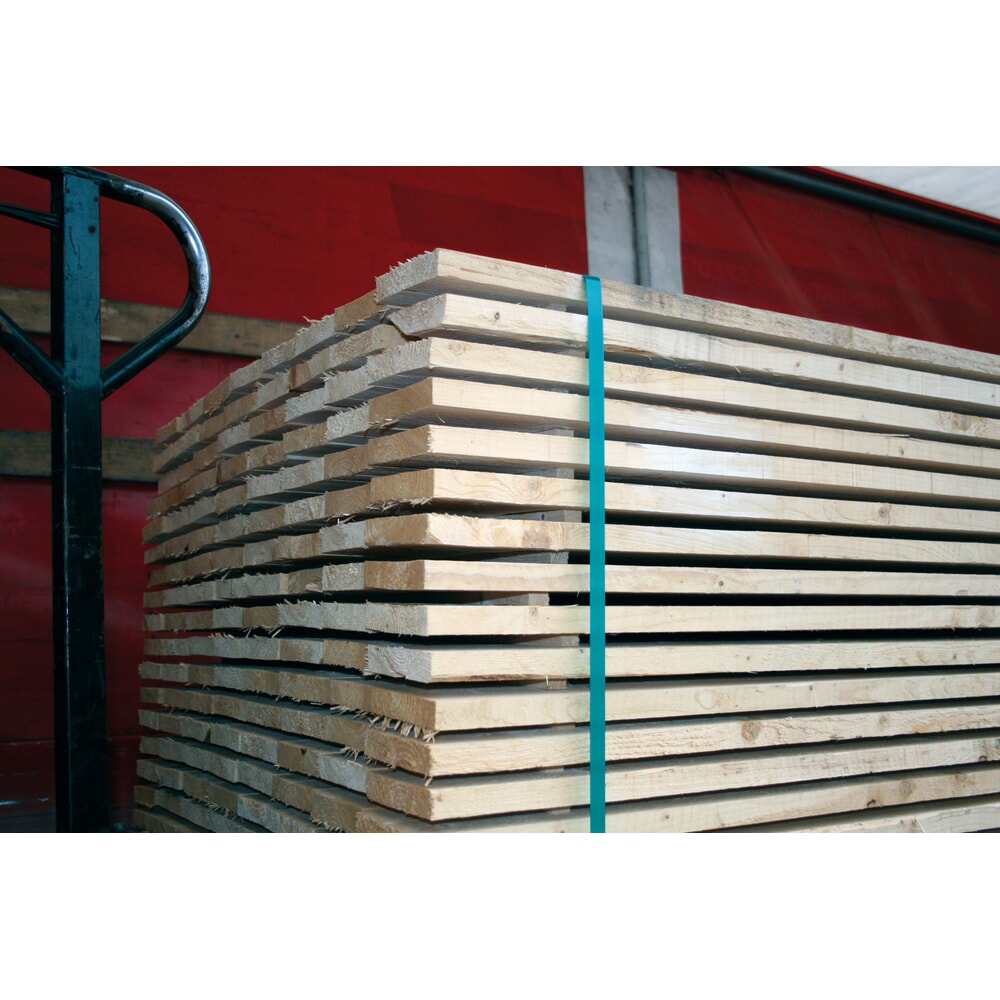 Produktabbildung Nr. 13: HEMMDAL Umreifungsband aus PET, gewaffelt/geprägt, 19 mm x 1.150 lfm., Kern-Ø 406 mm, Stärke 0,80 mm, 100% recyclingfähig