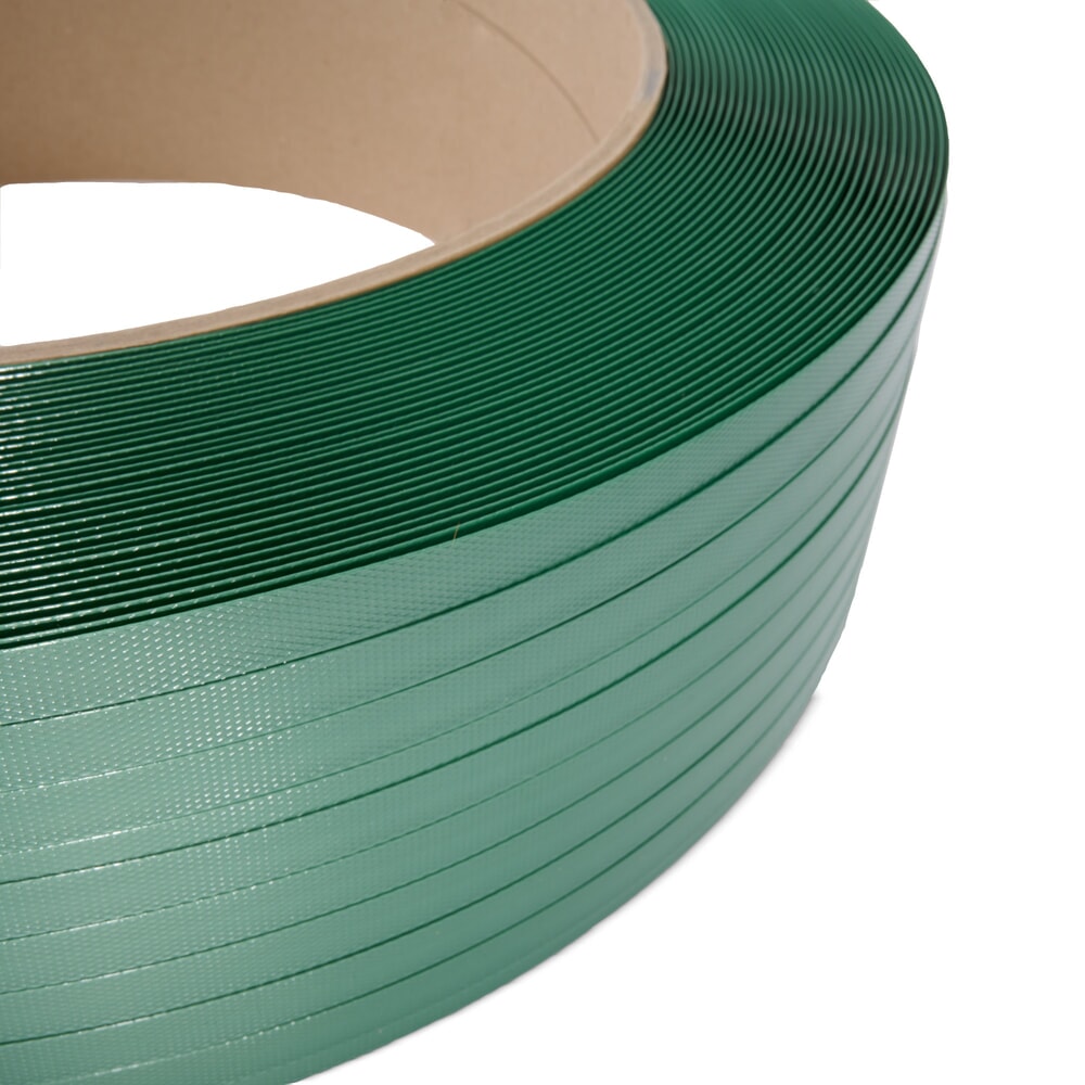 Produktabbildung Nr. 7: HEMMDAL Umreifungsband aus PET, gewaffelt/geprägt, 15 mm x 1.300 lfm., Kern-Ø 406 mm, Stärke 0,90 mm, extrastark, 100% recyclingfähig