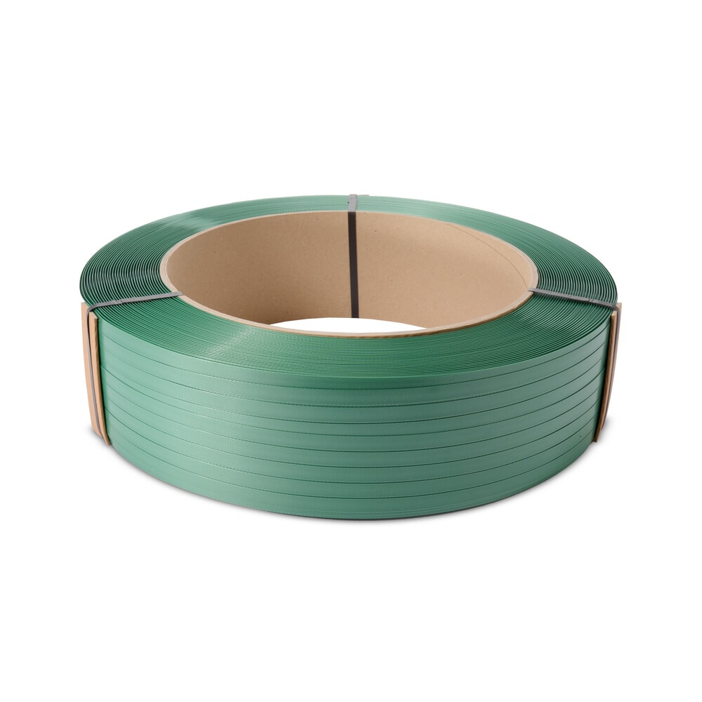 Produktabbildung Nr. 8: HEMMDAL Umreifungsband aus PET, gewaffelt/geprägt, 15 mm x 1.300 lfm., Kern-Ø 406 mm, Stärke 0,90 mm, extrastark, 100% recyclingfähig