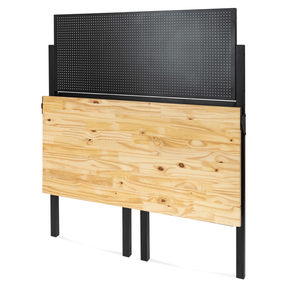 Produktabbildung Nr. 7: HEMMDAL Werkbank, klappbar, TK 150 kg, Lochwand inkl. 10 Haken