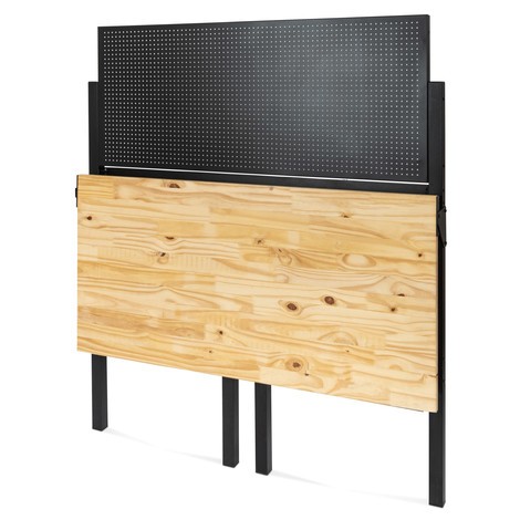 Produktabbildung Nr. 7: HEMMDAL Werkbank, klappbar, TK 150 kg, Lochwand inkl. 10 Haken