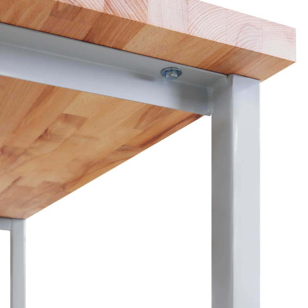 Produktabbildung Nr. 3: HEMMDAL Werkbank mit Buchenholzplatte, 120 x 60 x 84 cm – Arbeitstisch Made in EU