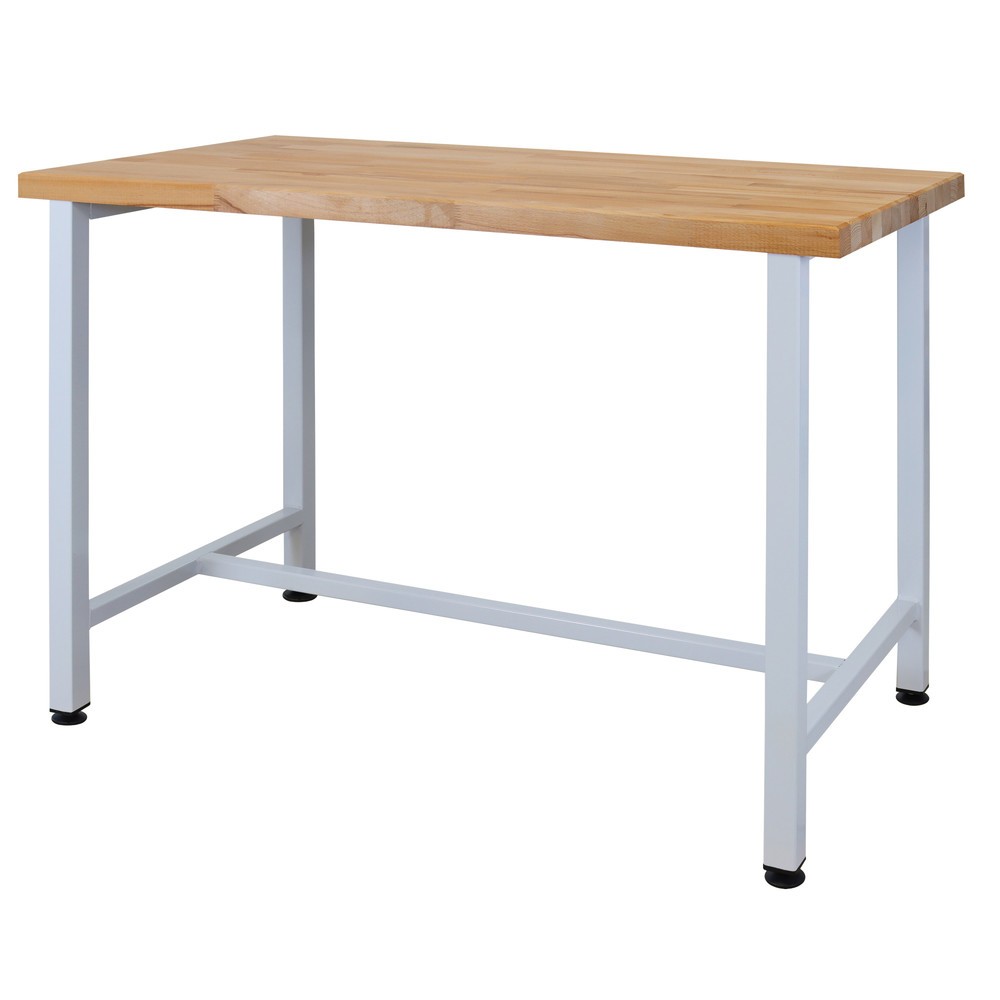 Produktabbildung Nr. 4: HEMMDAL Werkbank mit Buchenholzplatte, 120 x 60 x 84 cm – Arbeitstisch Made in EU