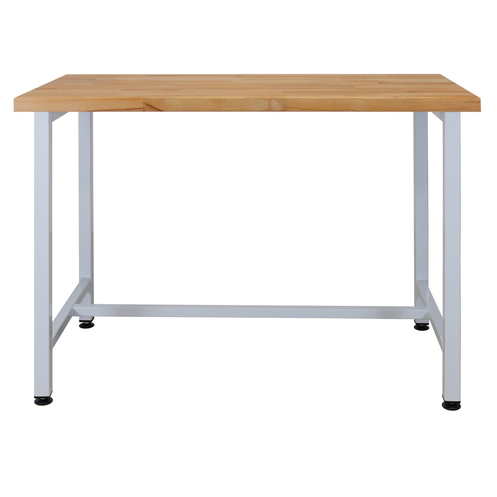 HEMMDAL Werkbank mit Buchenholzplatte, 120 x 60 x 84 cm – Arbeitstisch Made in EU Produktabbildung: HEMMDAL Werkbank mit Buchenholzplatte, 120 x 60 x 84 cm – Arbeitstisch Made in EU