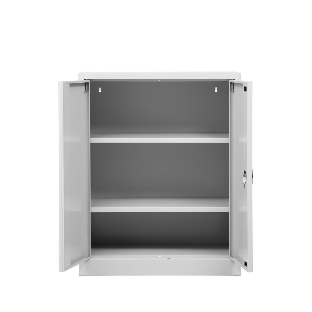 Produktabbildung Nr. 4: HEMMDAL Werkstatt-Beistellschrank mit 2 Fachböden, HxBxT 1.200 x 925 x 420 mm, lichtgrau