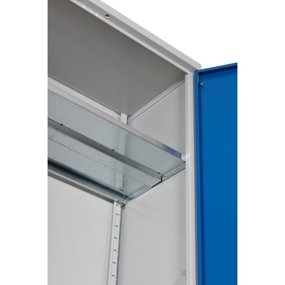 Produktabbildung Nr. 3: HEMMDAL Werkstatt-Flügeltürschrank, HxBxT 1.950 x 1.200 x 500 mm, lichtgrau/enzianblau