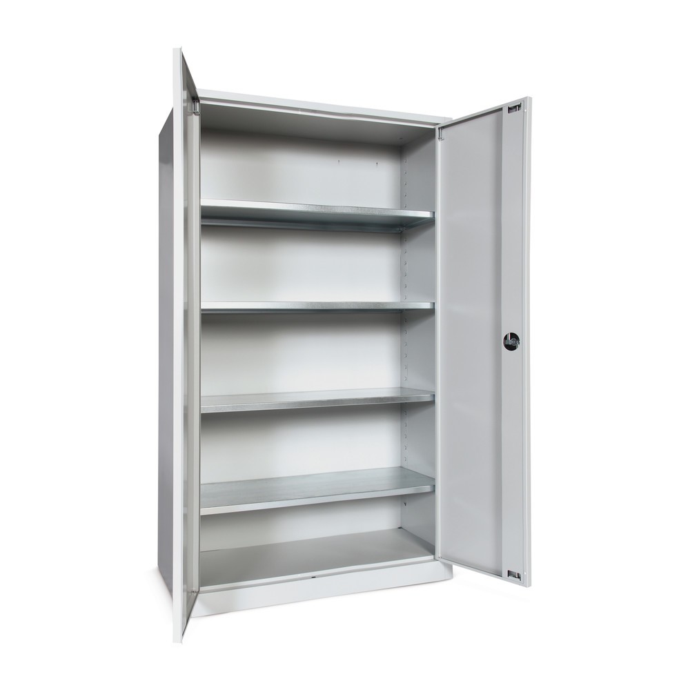 Produktabbildung Nr. 2: HEMMDAL Werkstatt-Flügeltürschrank, HxBxT 1.950 x 1.200 x 500 mm, lichtgrau/lichtgrau