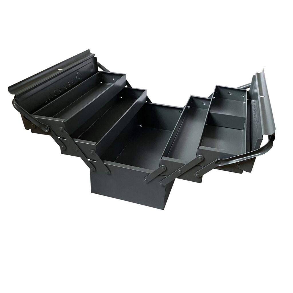 Produktabbildung: HEMMDAL Werkzeugkasten leer, anthrazit – 45 x 22 x 22 cm – Made in EU