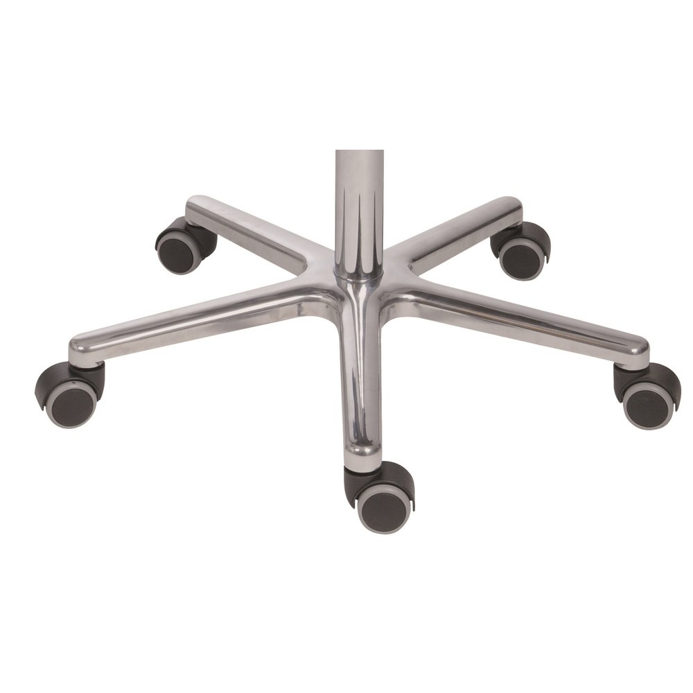 Produktabbildung Nr. 2: HEMMDAL XXL-Drehhocker, Sitz aus Buche, Sitzhöhe 470-650 mm, Rollen