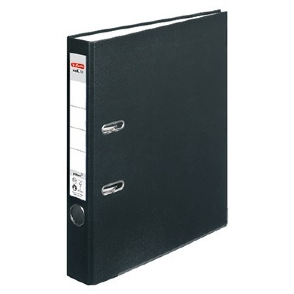 Produktabbildung: Herlitz Ordner maX.file protect 5450804 DIN A4 50mm PP schwarz