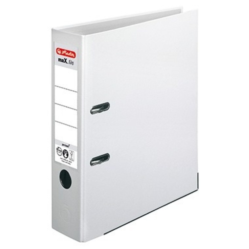 Produktabbildung: Herlitz Ordner maX.file protect 5480710 DIN A4 80mm PP weiß