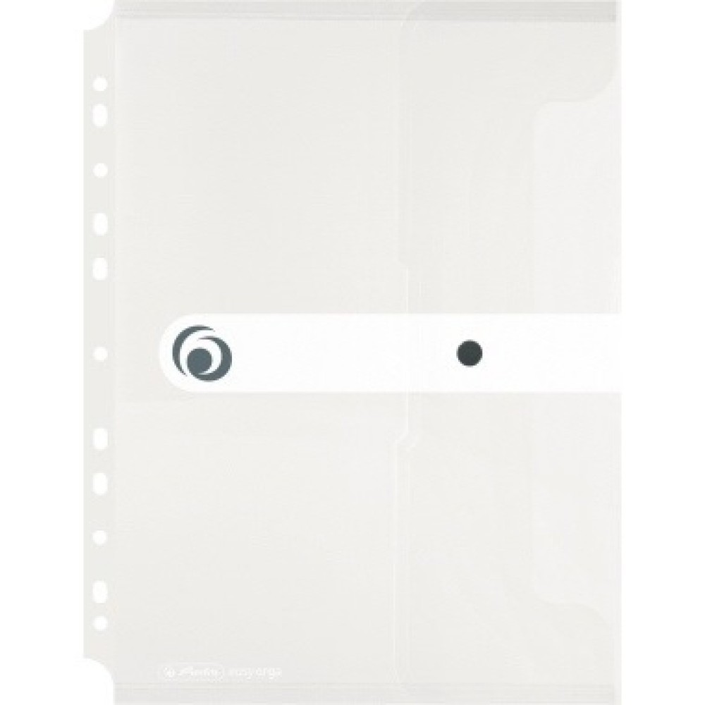 Produktabbildung: Herlitz Dokumententasche 11292935 DIN A4 Abheftrand PP transparent