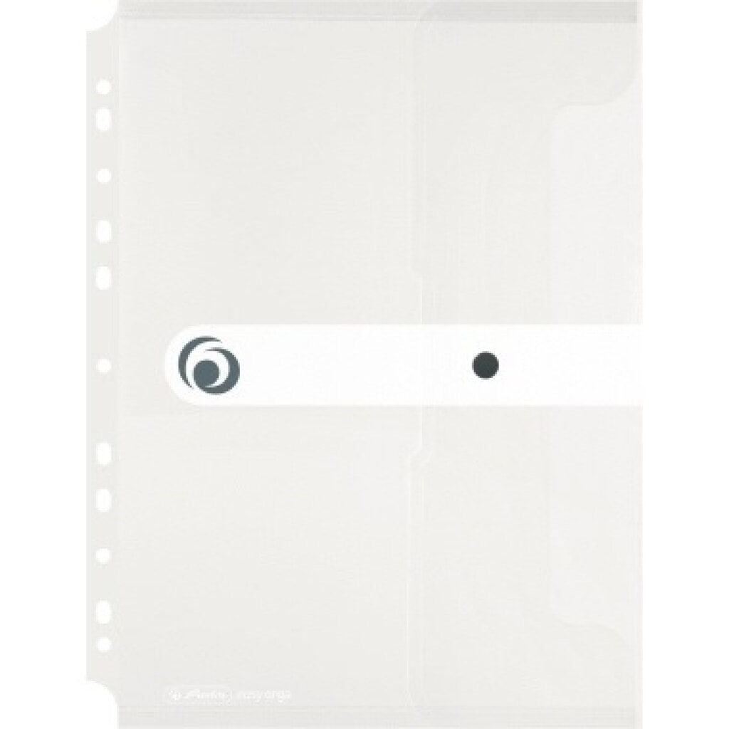 Produktabbildung: Herlitz Dokumententasche 11292935 DIN A4 Abheftrand PP transparent