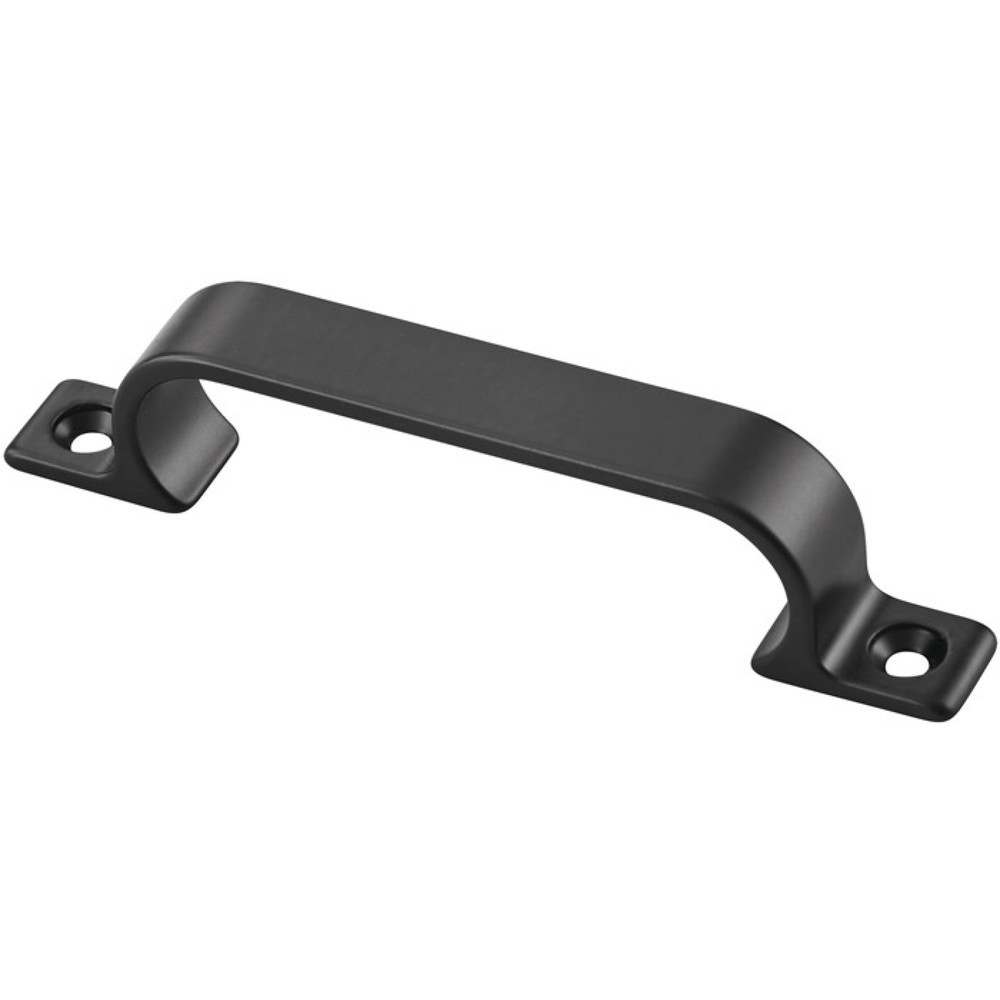 Produktabbildung: HERMETA Handgriff Ausladung 21 mm, Länge 112 mm Breite 14 mm, Aluminium schwarz