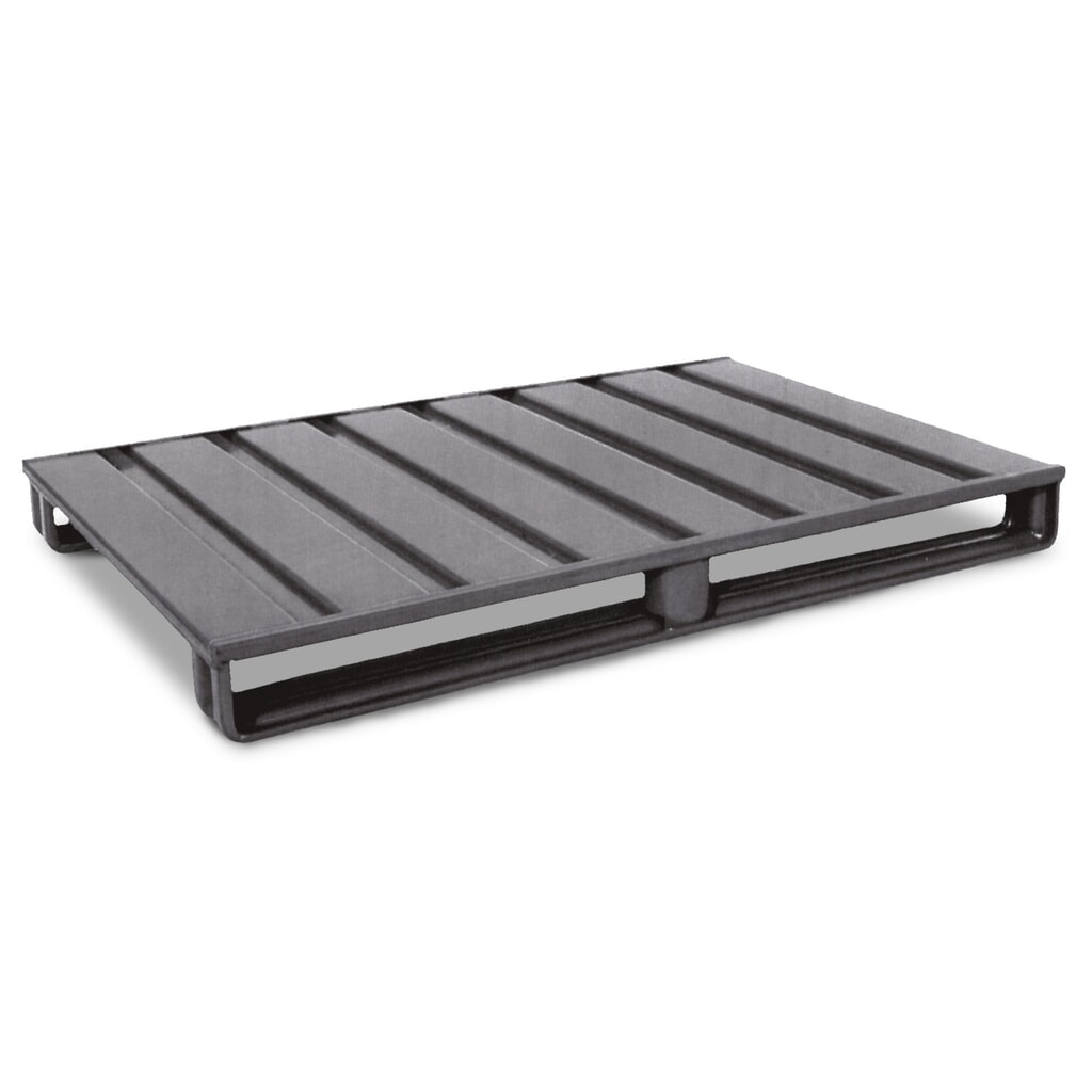 HESON® Stahlblech-Flachpalette, lackiert, LxB 1.000 x 800 mm Produktabbildung: HESON® Stahlblech-Flachpalette, lackiert, LxB 1.000 x 800 mm