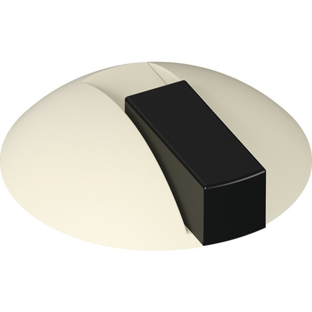 Produktabbildung: HEWI Bodentürpuffer 625B 99, Kunststoff 99 reinweiß matt, Ø 85 mm Höhe 22,5 mm, Dübelmontage