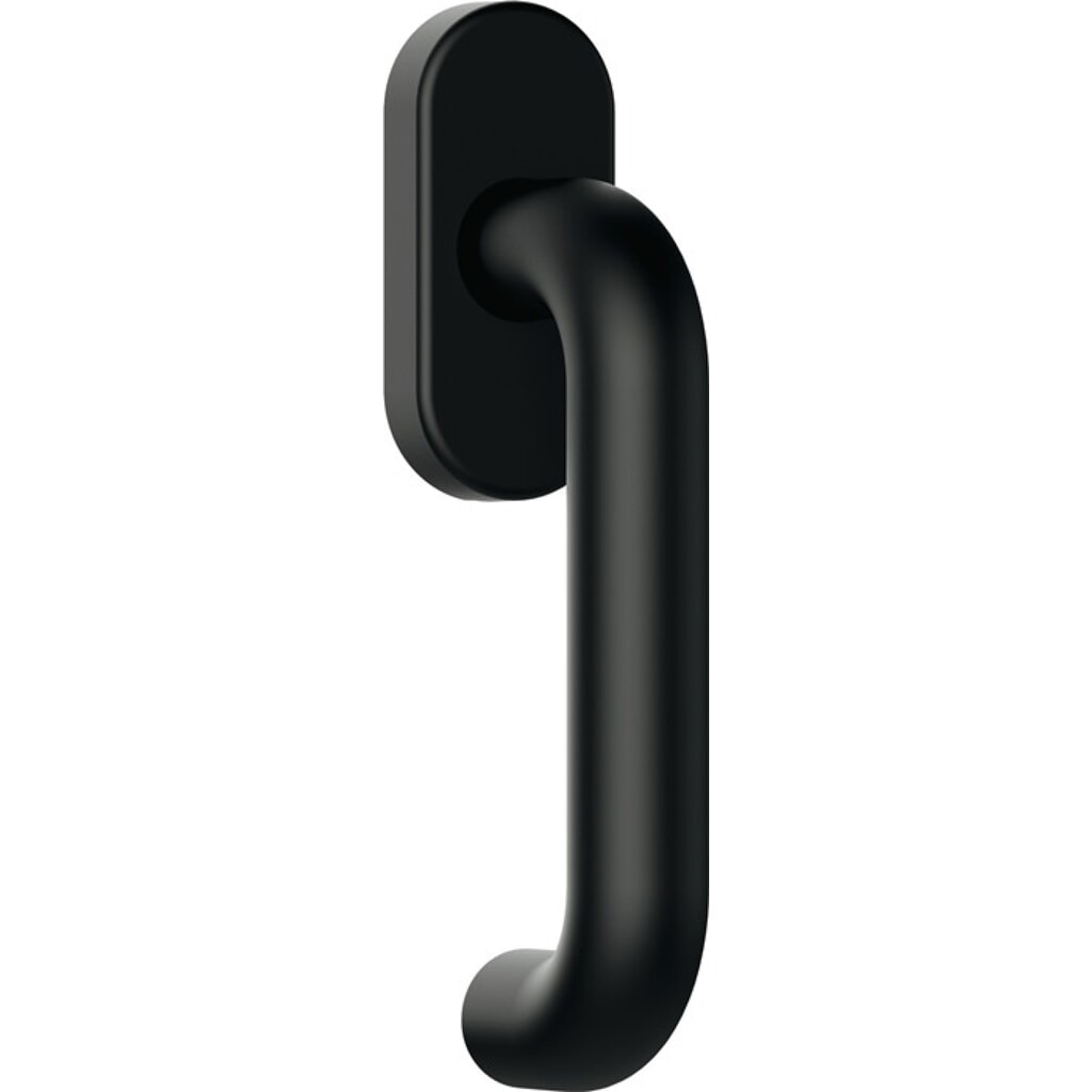HEWI Fenstergriff 111PBFG, 35 mm, Polyamid 90 tiefschwarz matt, Standard Produktabbildung: HEWI Fenstergriff 111PBFG, 35 mm, Polyamid 90 tiefschwarz matt, Standard