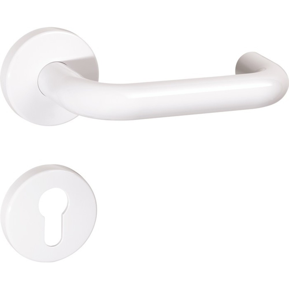 Produktabbildung: HEWI Rosettengarnitur 111R01.130, rund BB, Kunststoff 99, DIN links / rechts D/D