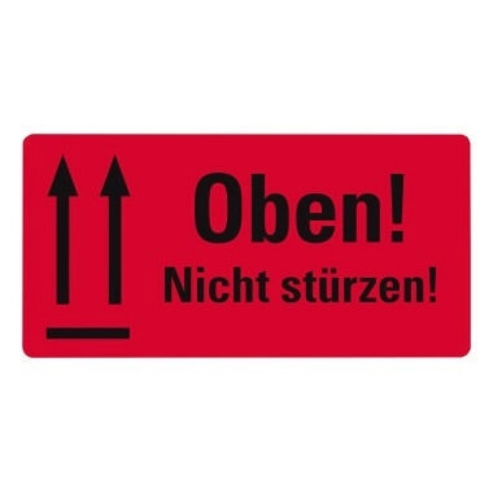 Produktabbildung: Avery Zweckform Warnetikett 7214 Oben Nicht stürzen 200 St./Pack.