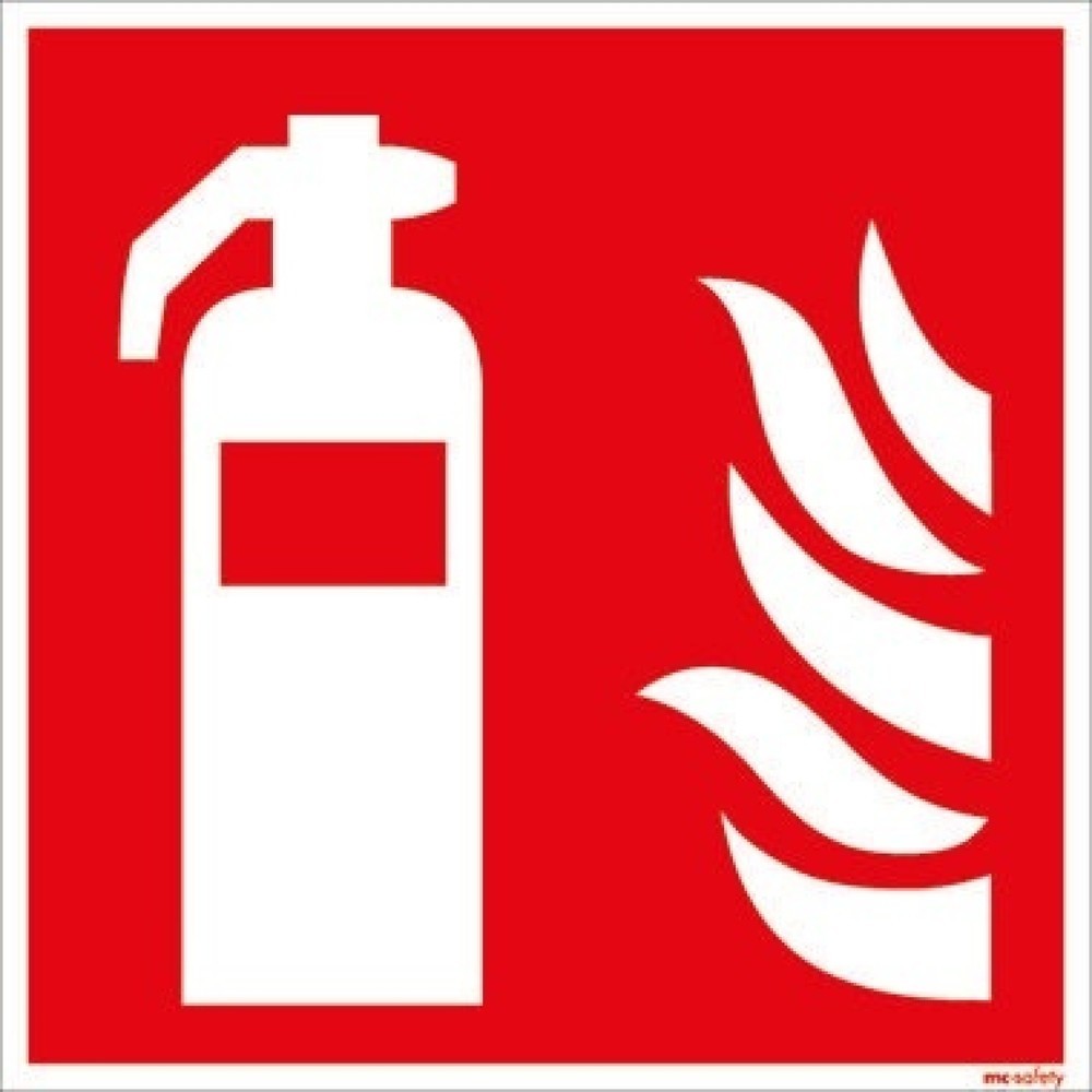 Produktabbildung: Hinweisschild Feuerlöscher 15x15cm Hart-PVC
