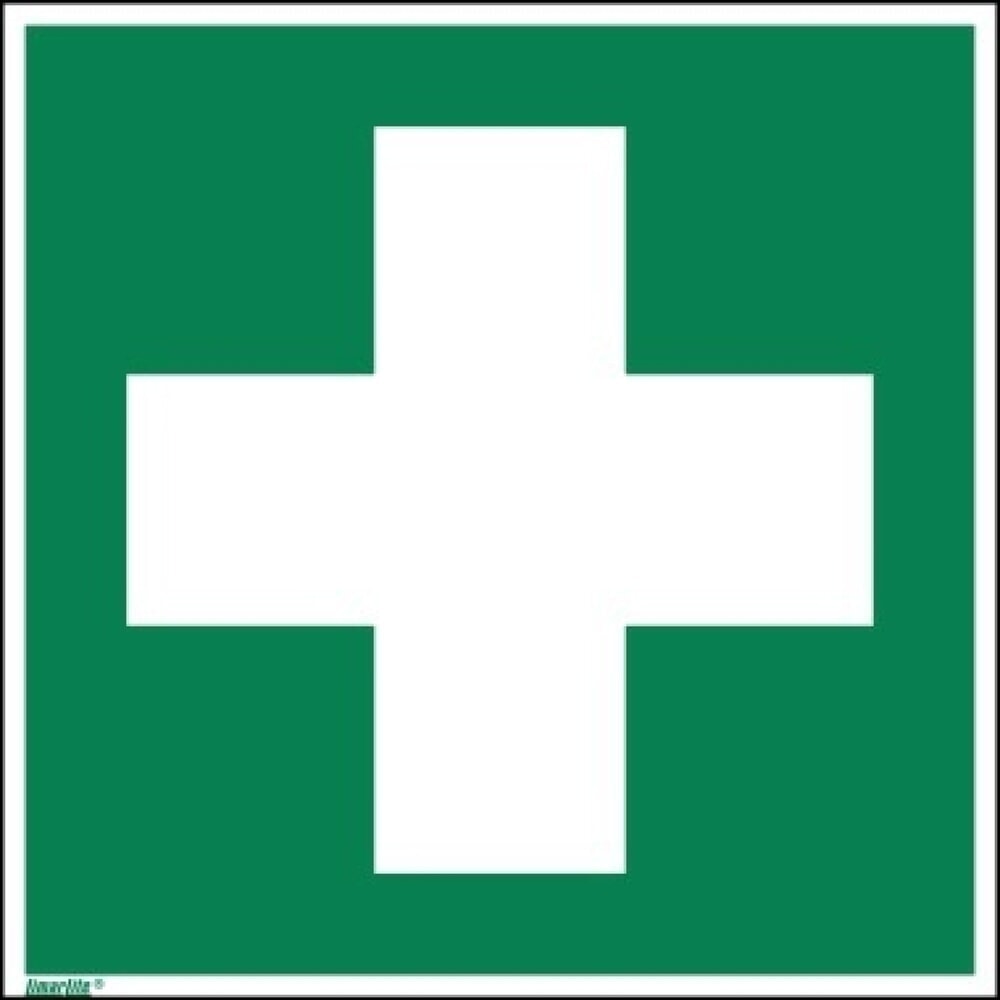 Produktabbildung: Hinweisschild Erste Hilfe Fahne E03 200x200mm PVC