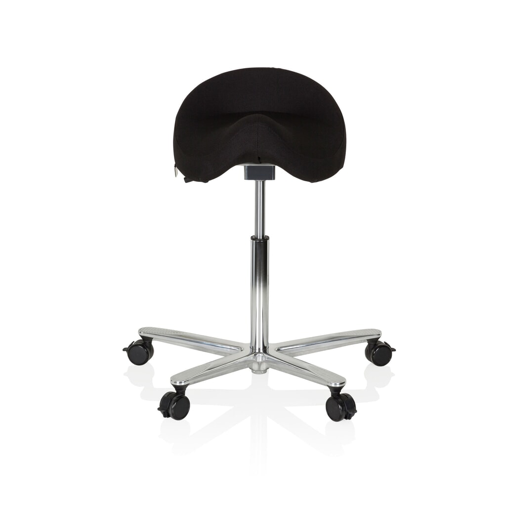 Produktabbildung: hjh OFFICE Arbeitstuhl / Arbeitshocker MOVE-TEC 3D PRO I Stoff, schwarz