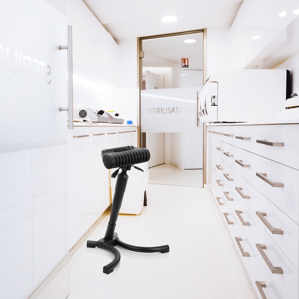 N° de l'image du produit 4 : Assis debout / siège de travail hjh OFFICE TOP WORK 33 mousse PU, structure métallique, noir
